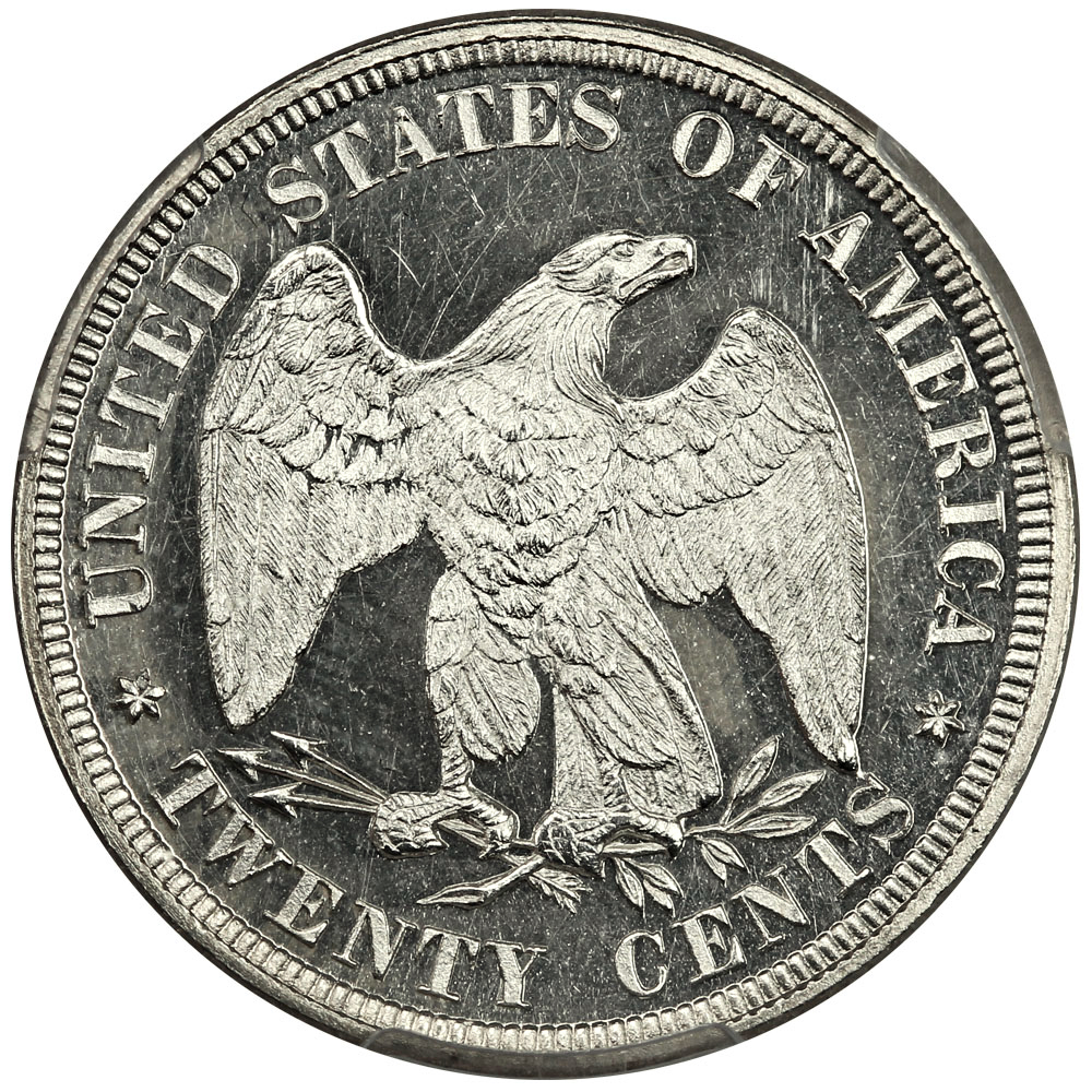 image for: 1876 20c PCGS Proof 64 DCAM