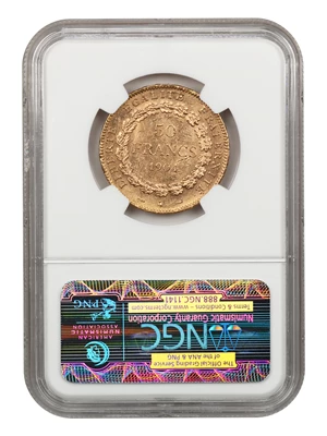 image for: France: 1904-A Angel 50 Fr NGC MS60 (KM-831)