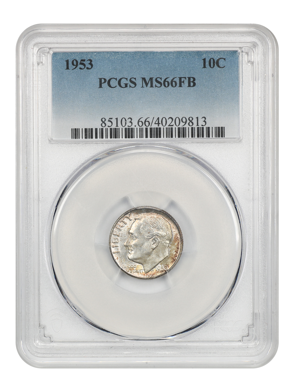 image for: 1953 10c PCGS MS66 FB