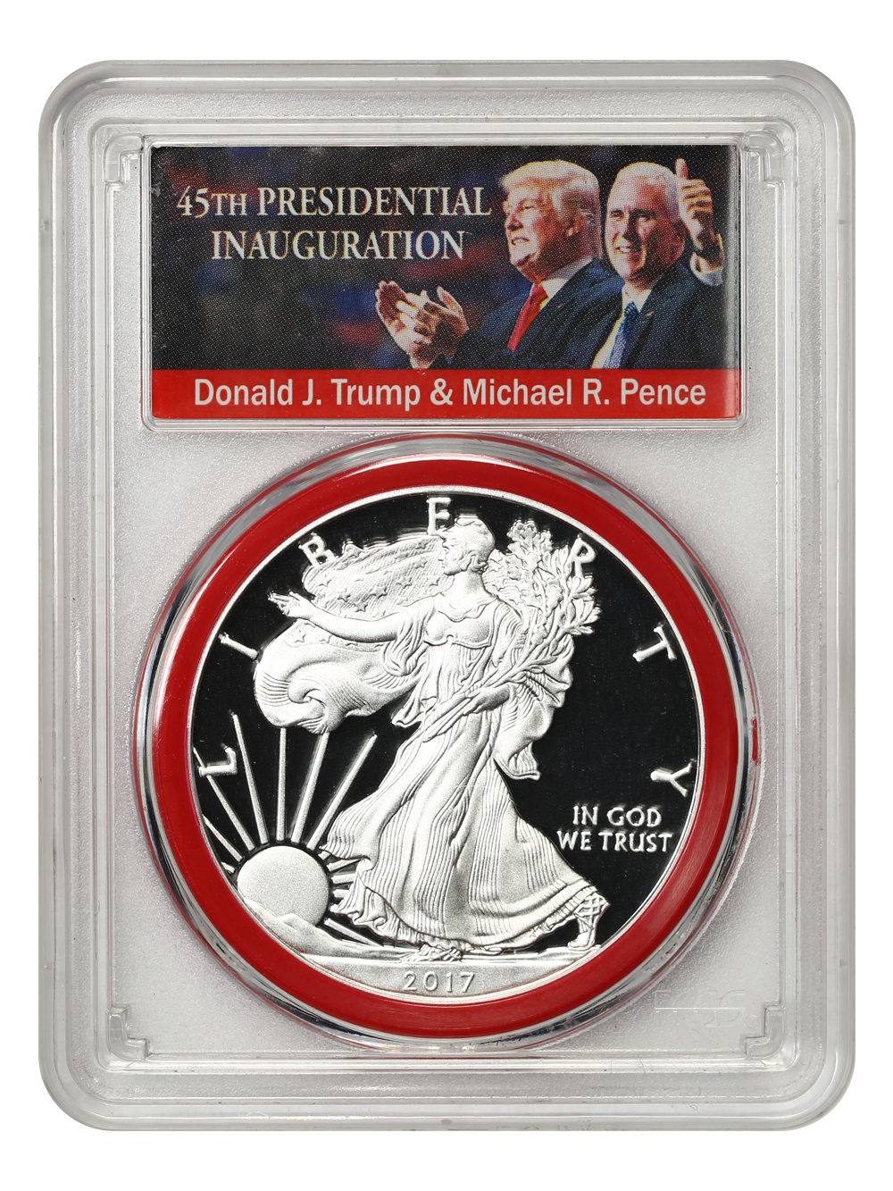 image for: 2017-S Silver Eagle $1 PCGS PR70DCAM (Congratulations Set  First Day of Issue)