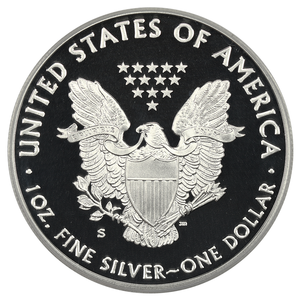image for: 2017-S Silver Eagle $1 PCGS PR70 DCAM (First Day of Issue  Congratulations Set)