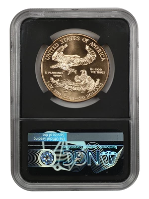 image for: 1994 Gold Eagle $50 NGC MS69 PL
