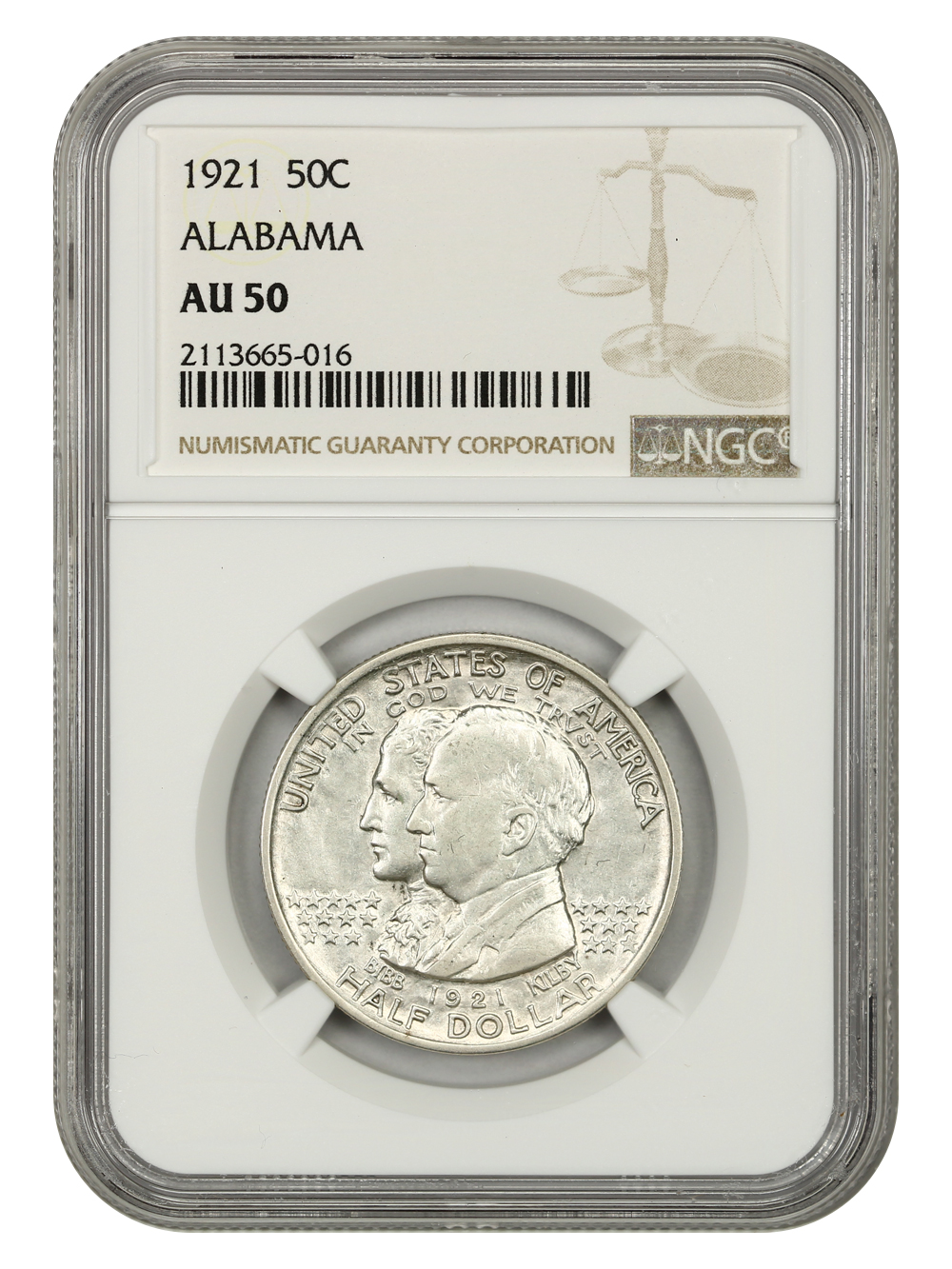 1921 50c Alabama AU50 thumbnail 3