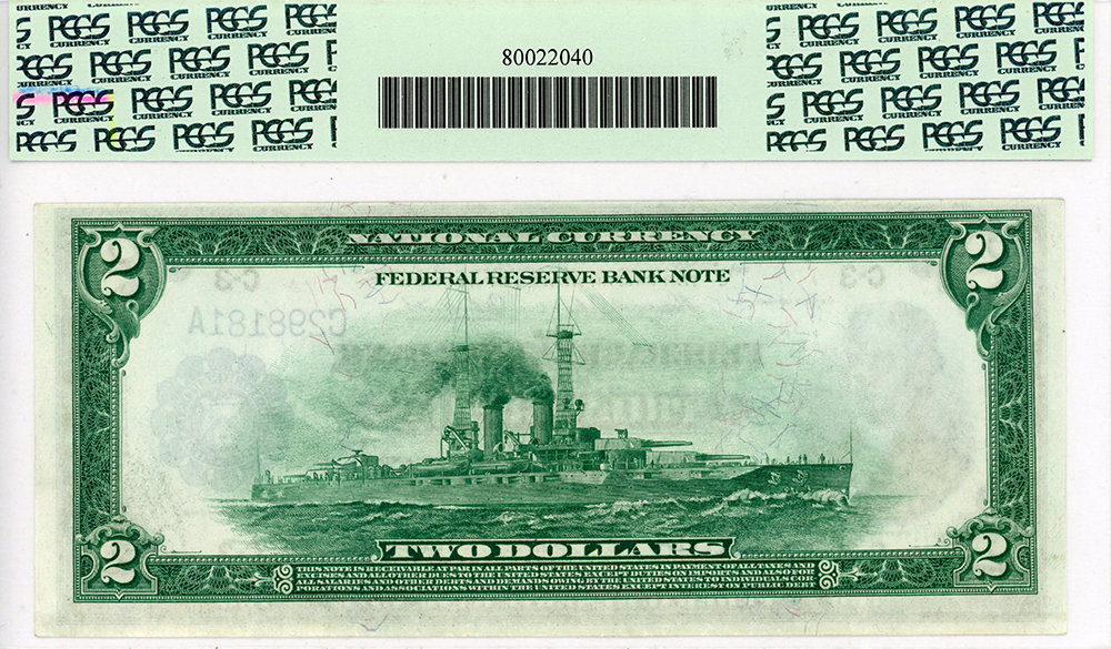 image for: FR. 753 1918 $2  Philadelphia Legal Tender PCGS Choice New 63 (The Rickey Collection)