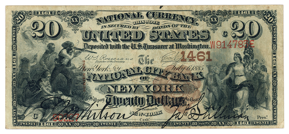 image for: FR. 496 1882 BB $20 Legal Tender PCGS Very Fine 25PPQ (Charter #1461)