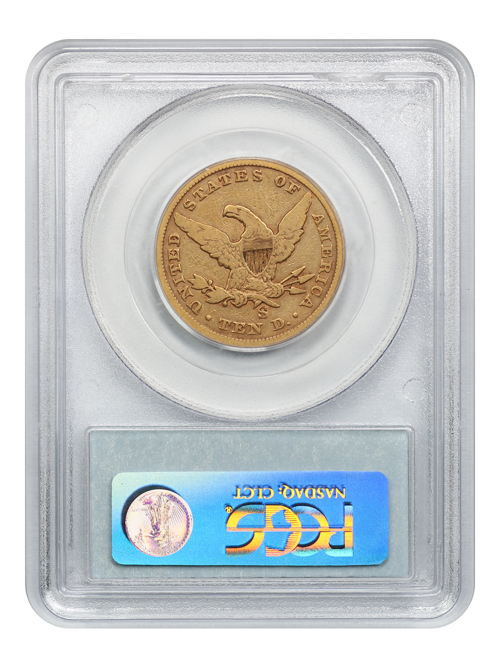 image for: 1862-S $10 PCGS VF20