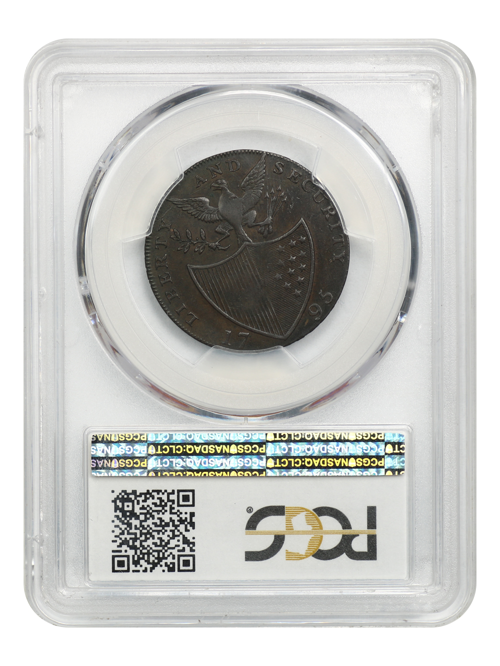 image for: 1795 Washington LIBERTY AND SECURITY 1/2 P PCGS XF45 (BIRMINGHAM Edge)