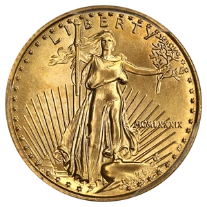 image for: 1989 Gold Eagle $5 PCGS MS68