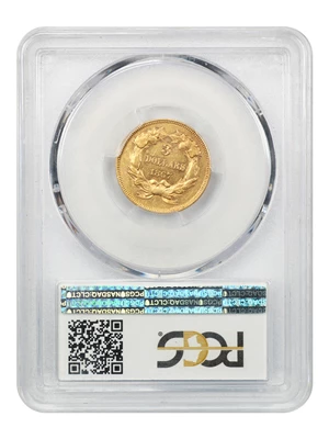 image for: 1867 $3 PCGS AU55