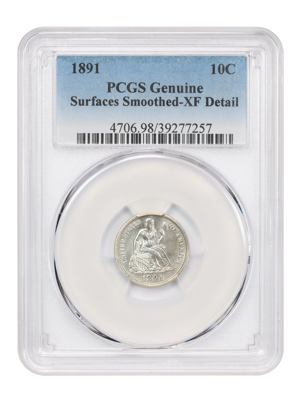 1891 10c XF40 thumbnail 3