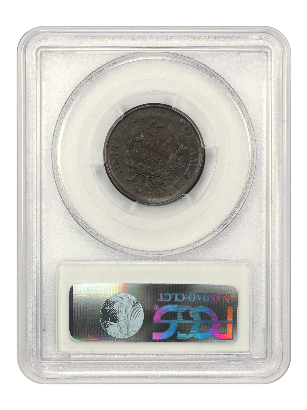 1808 1/2c MS BN XF45 BN CAC thumbnail 4
