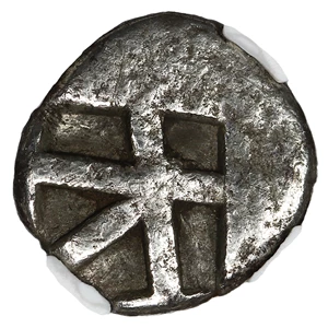 image for: Ancient Greek: 457-350 BC Isle of Aegina AR Obol NGC Ch. VF30 *Star*