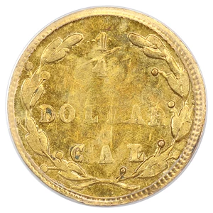 image for: 1871 Cal. Gold 25c PCGS AU58 (BG-837)