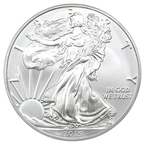 image for: 2019-W Silver Eagle $1 PCGS SP70 (Burnished First Strike)