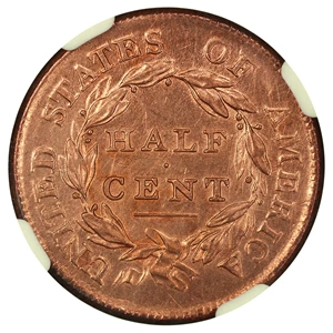 image for: 1810 1/2c NGC AU Details (Cleaned C-1)