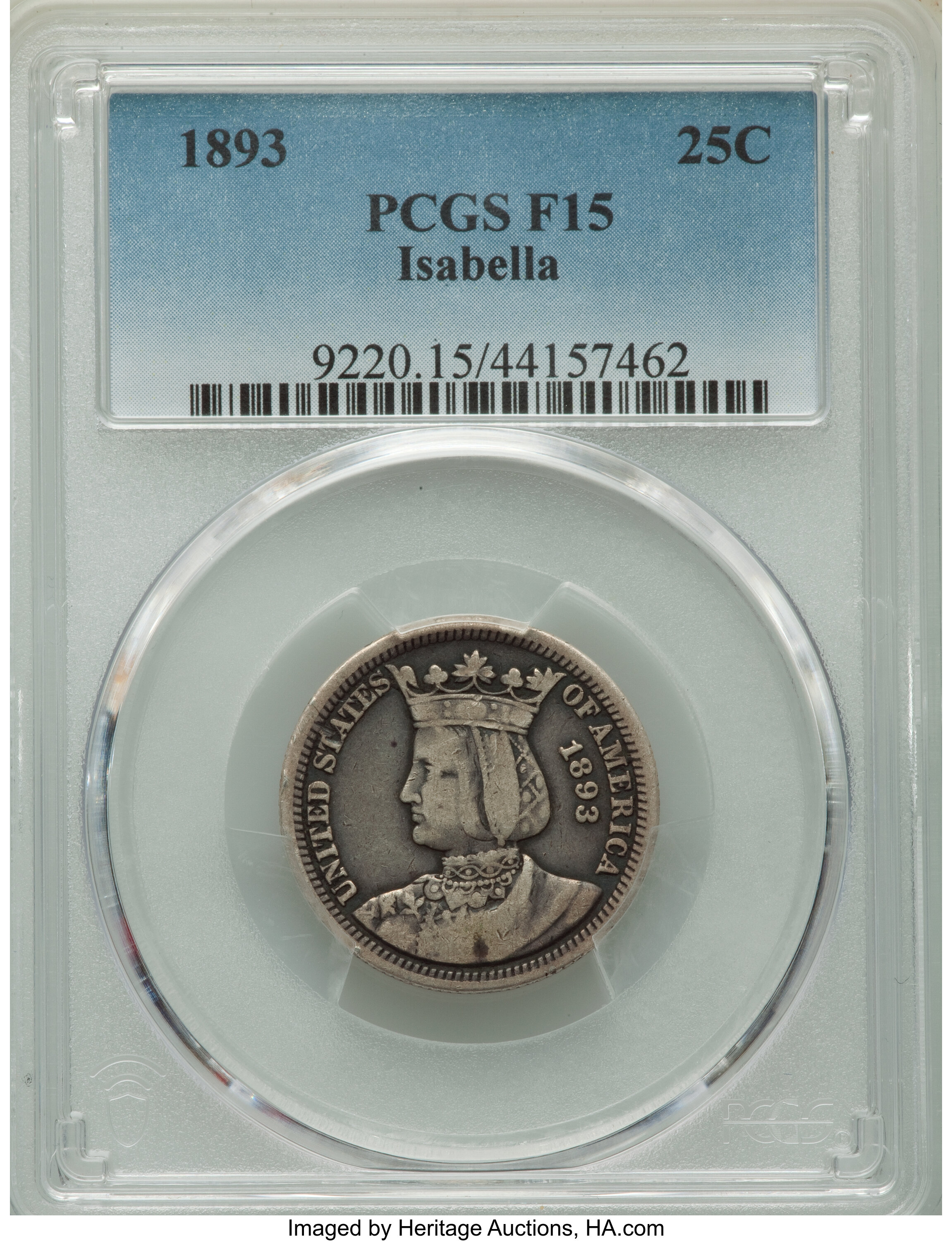 1893 Isabella Quarter dollar MS Values | Greysheet