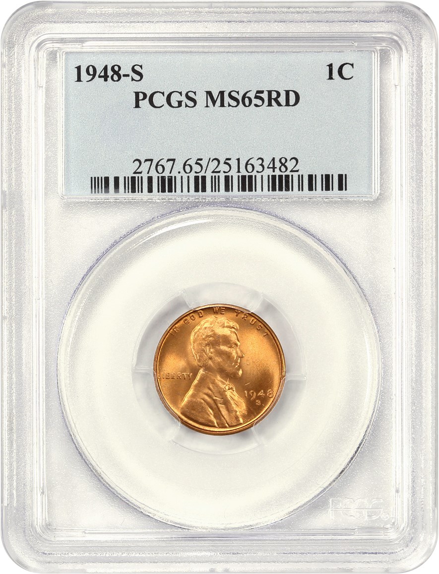 1948-S 1c MS RD MS63 RD CAC thumbnail 11