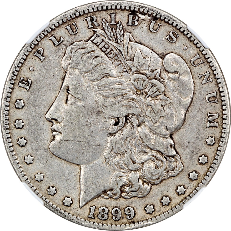 1899-O $1 NGC XF40 (VAM-4 Micro O)