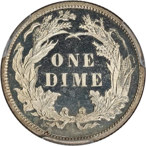 image for: 1885 10c PCGS Proof 63 DCAM
