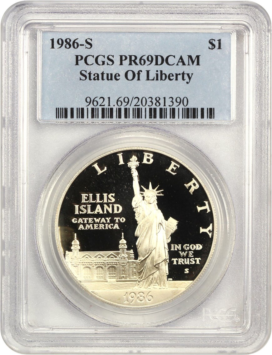 1986-S S$1 Statue of Liberty PR DCAM PR69 DCAM thumbnail 15
