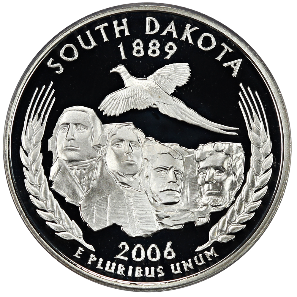 2006-S 25c Silver Quarters Proof Set, 5 Coins PR thumbnail 14