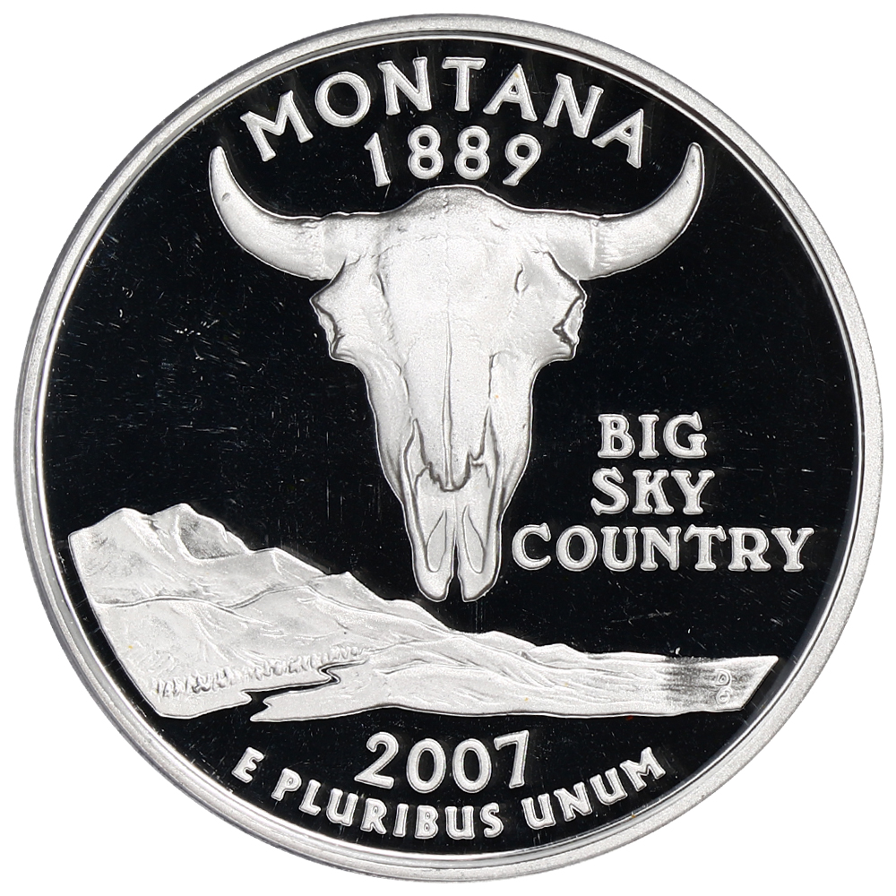 image for: 2007-S Silver Quarters Proof Set 25c PCGS Proof 69 DCAM (5 Coins)