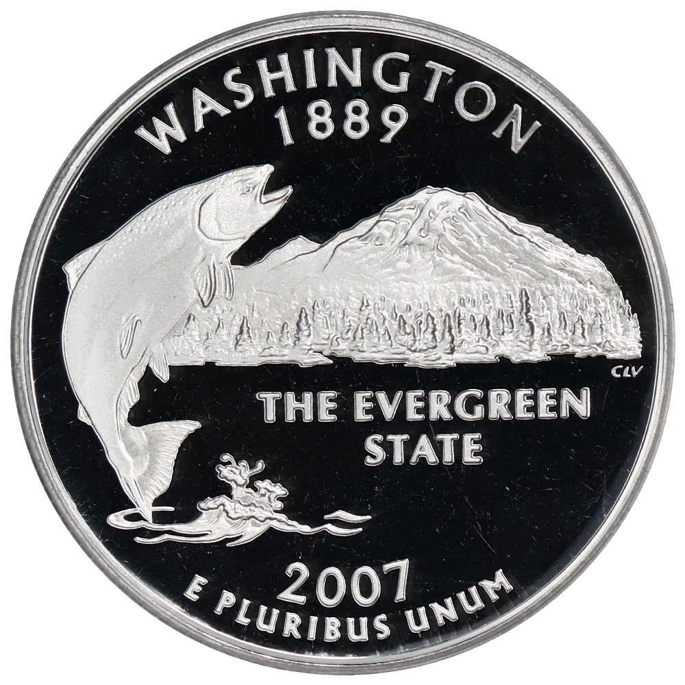 image for: 2007-S Silver Quarters Proof Set 25c PCGS Proof 69 DCAM (5 Coins)