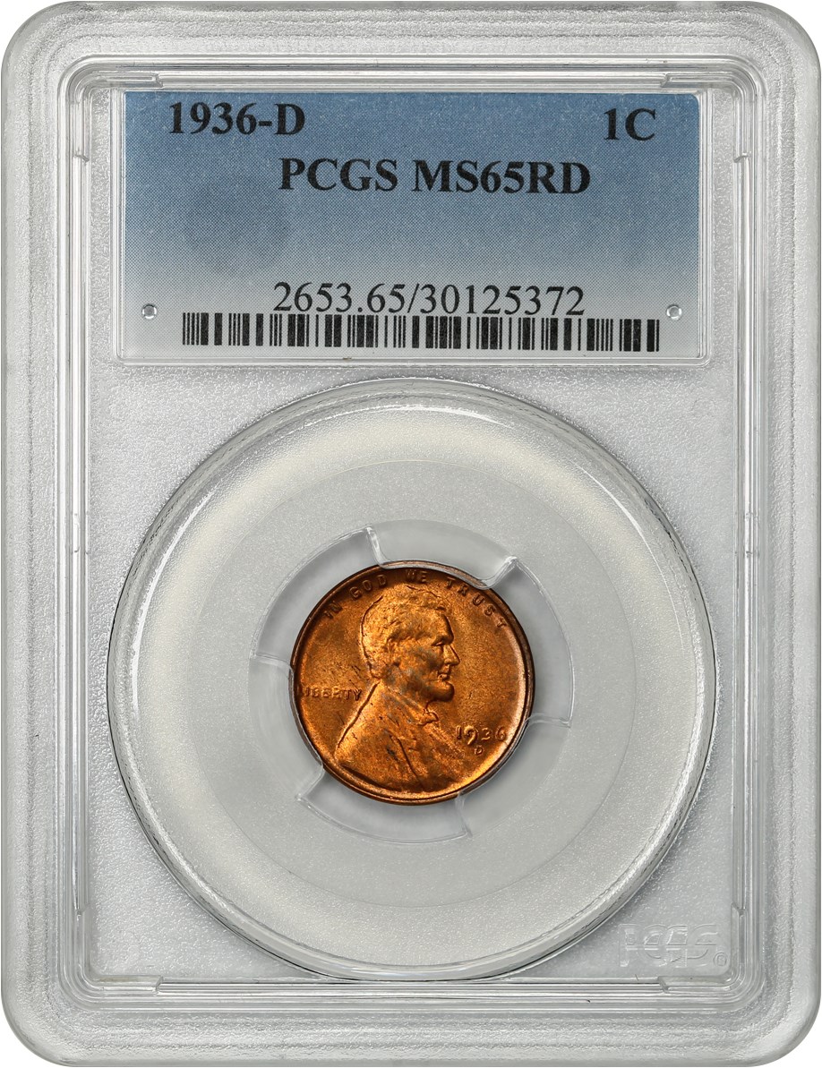 1936-D 1c MS RD MS63 RD thumbnail 3