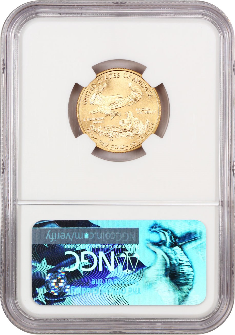 image for: 2017 Gold Eagle $10 NGC MS70