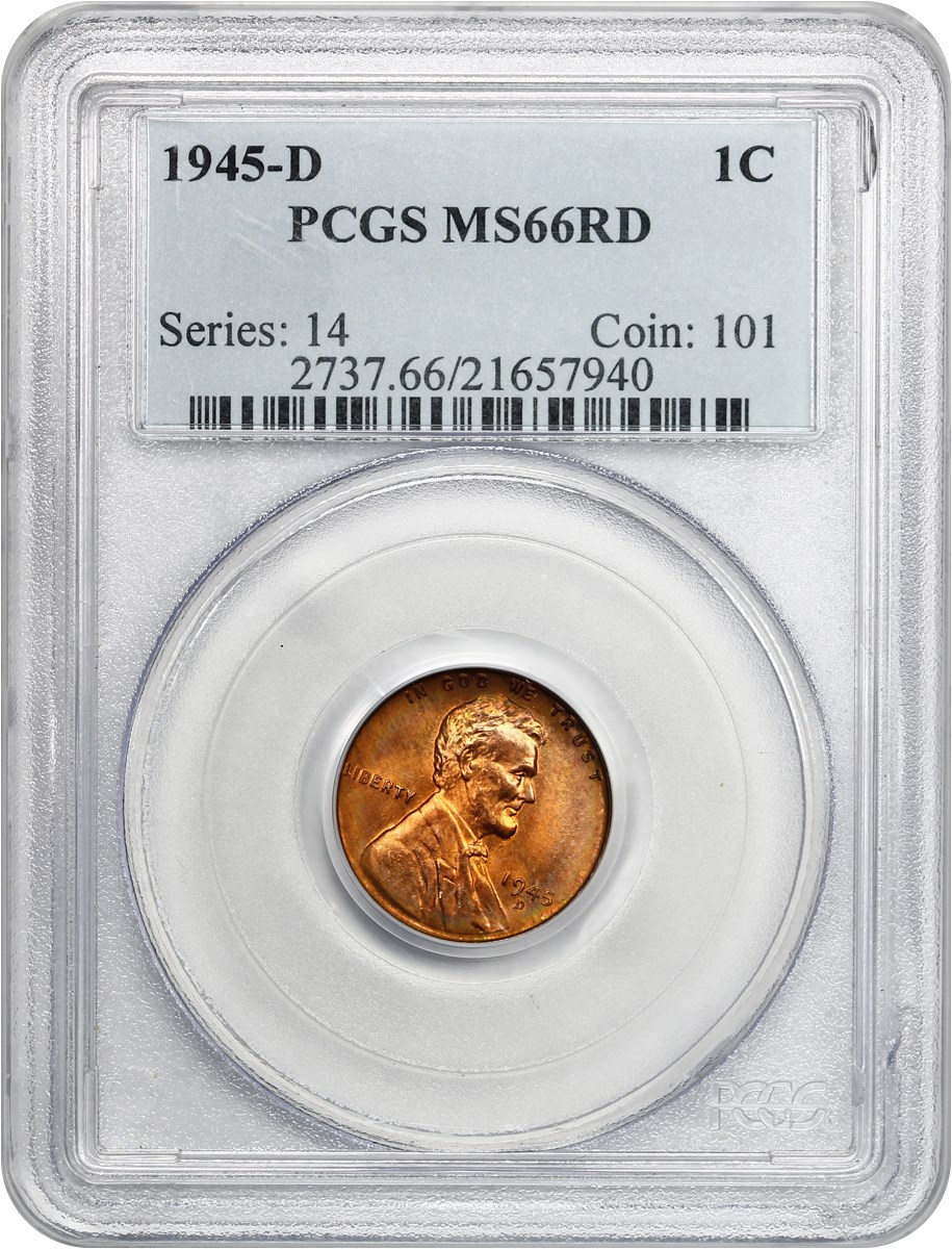 1945-D 1c MS RD MS63 RD CAC thumbnail 15