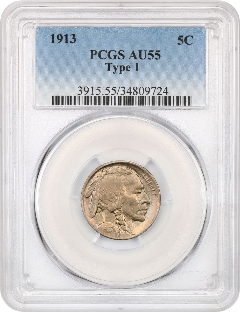 1913 5c Buffalo, Type 1 VF30 CAC thumbnail 24
