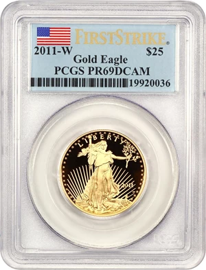image for: 2011-W Gold Eagle $25 PCGS Proof 69 DCAM (First Strike)