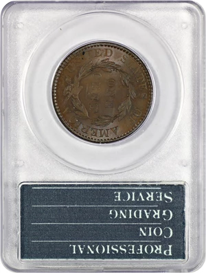 image for: 1819 1c PCGS MS63 RB (Small Date OGH Rattler Holder)
