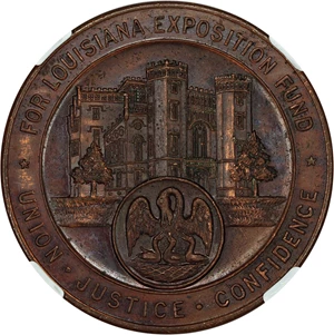 image for: 1915 Pan-Pac Expo State Seal/LA Expo rev Bronze SC$1 NGC MS62 BN (HK-406)