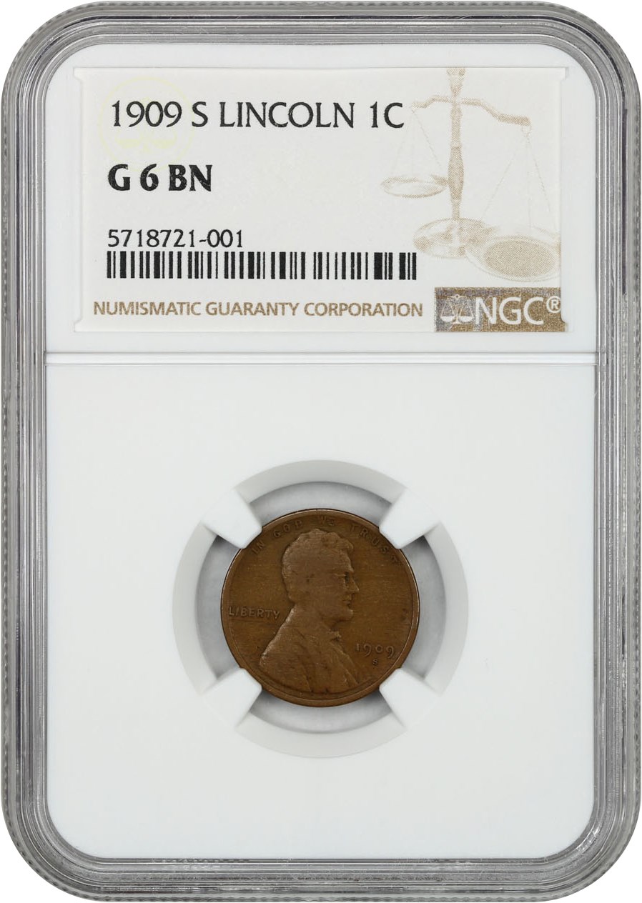 1909-S 1c Lincoln MS BN AG3 BN thumbnail 9