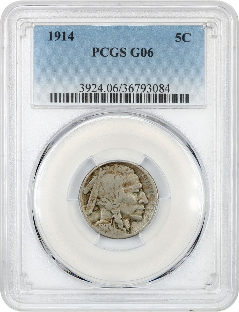 1914 5c VG10 CAC thumbnail 9