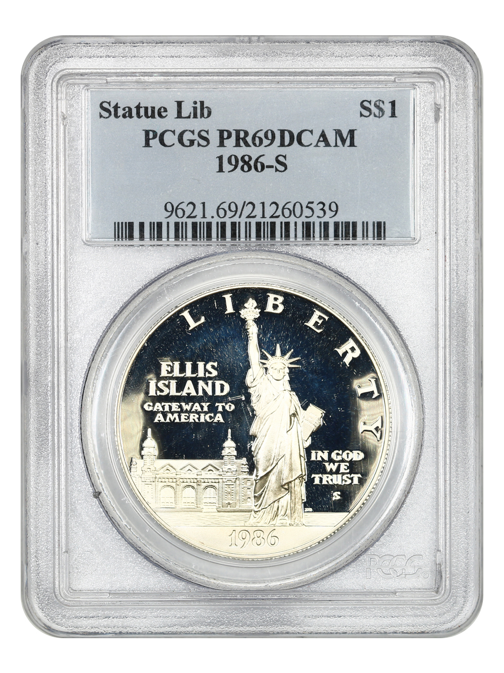 1986-S S$1 Statue of Liberty PR DCAM PR69 DCAM thumbnail 11