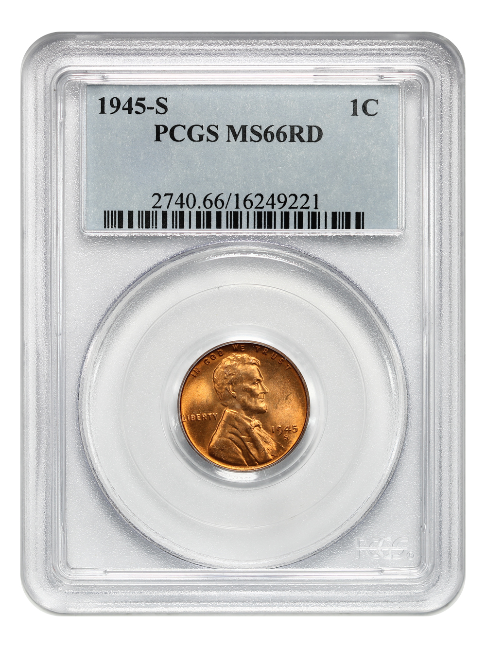 1945-S 1c MS RD MS66 RD thumbnail 4