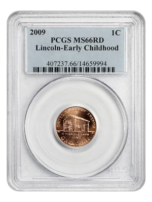 image for: 2009 Lincoln-Early Childhood 1c PCGS MS66 RD