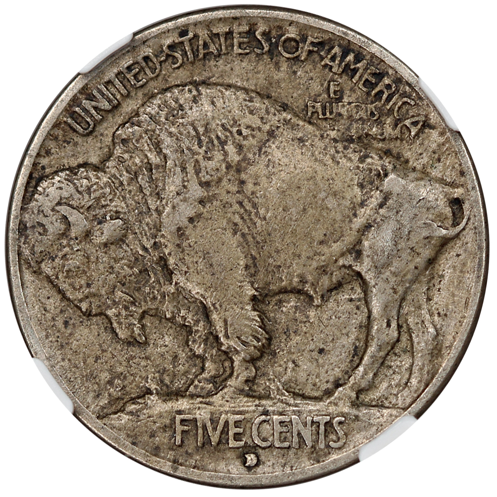 1913-D 5c Buffalo, Type 1 VF20 thumbnail 11