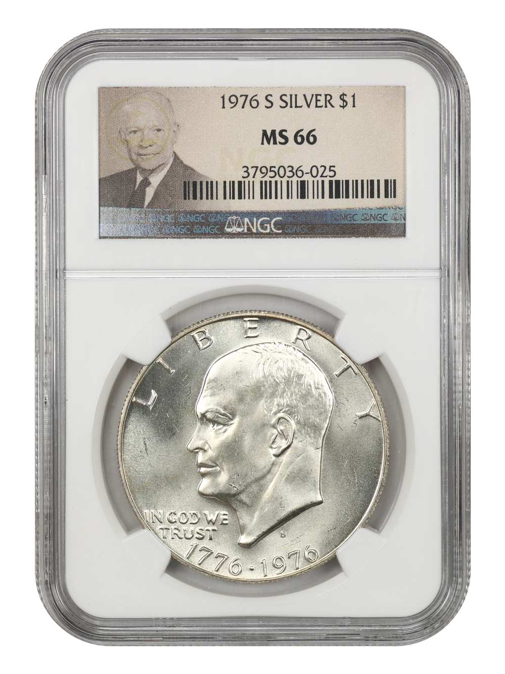 1976-S $1  Silver MS66 CAC thumbnail 3