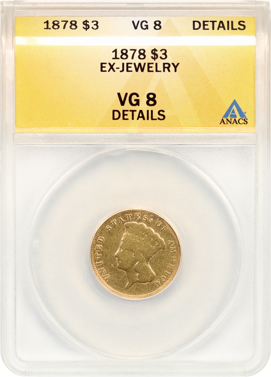 1878 $3 Gold MS Values | Greysheet