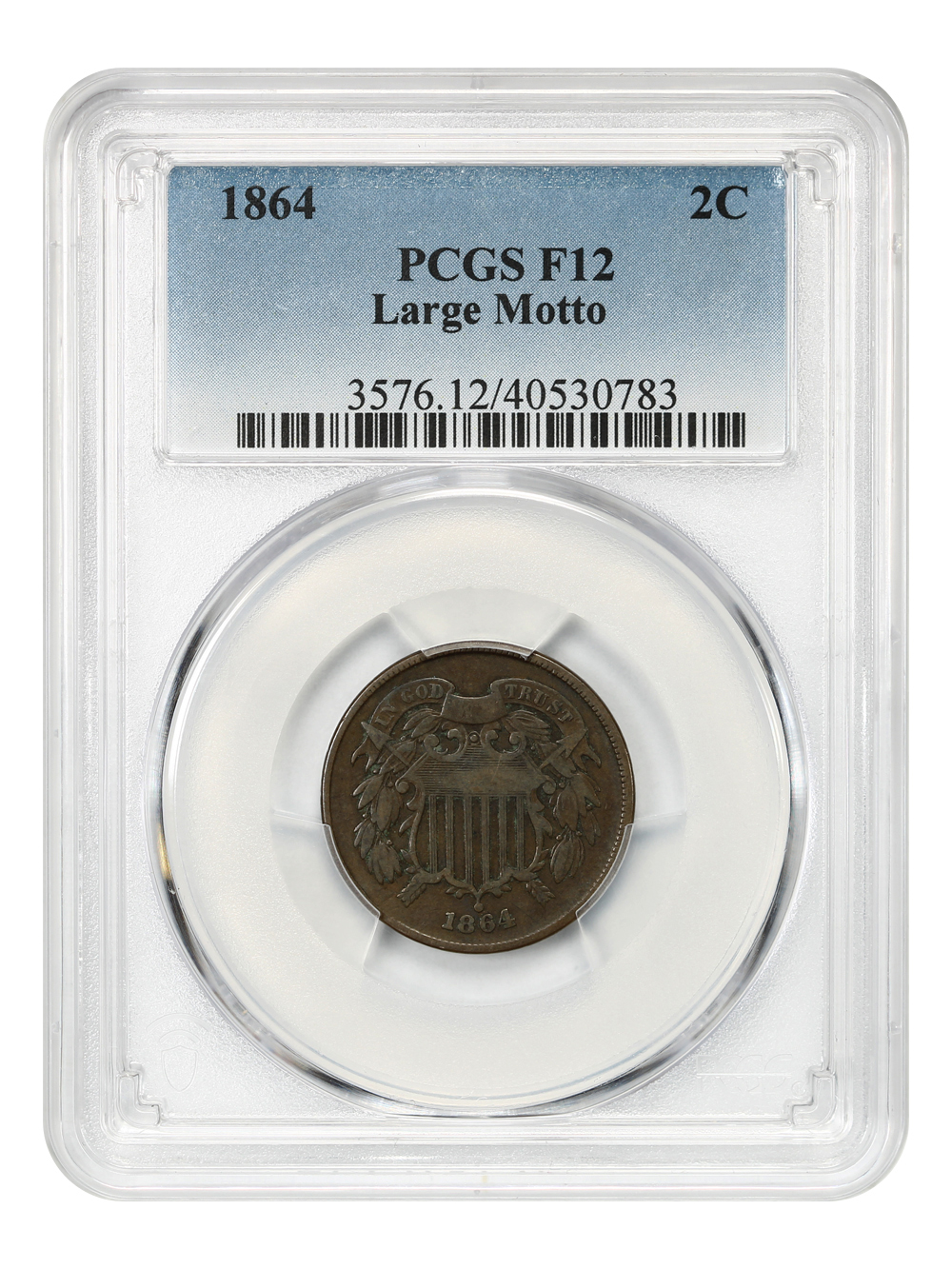 1864 2c Large Motto MS BN F12 BN thumbnail 3