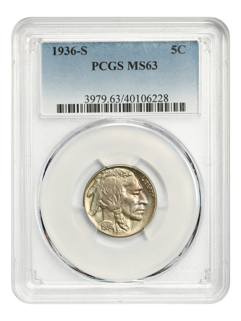 1936-S 5c MS63 thumbnail 3