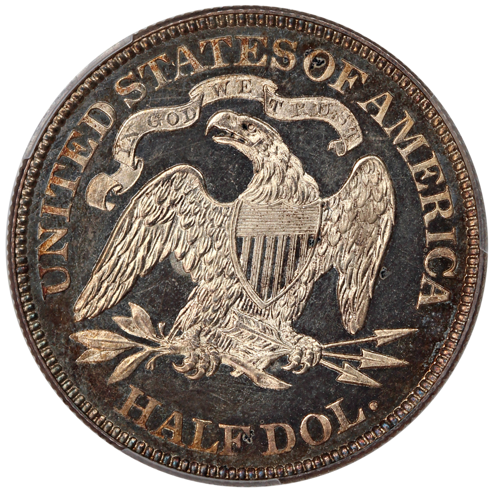 image for: 1873 50c PCGS/CAC Proof 64 DCAM (No Arrows  Closed 3)