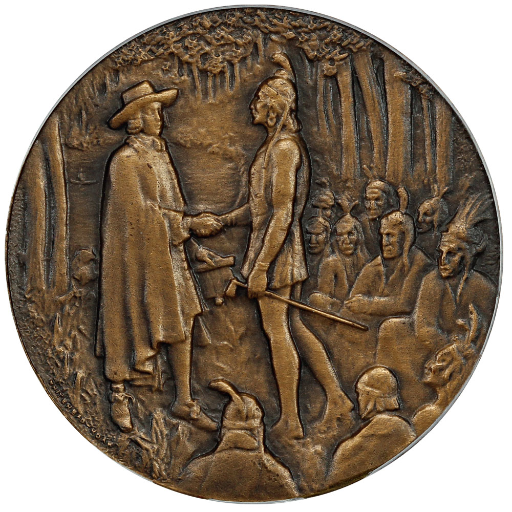image for: 1932 William Penn  Bronze Medal PCGS MS62 (HK-462)