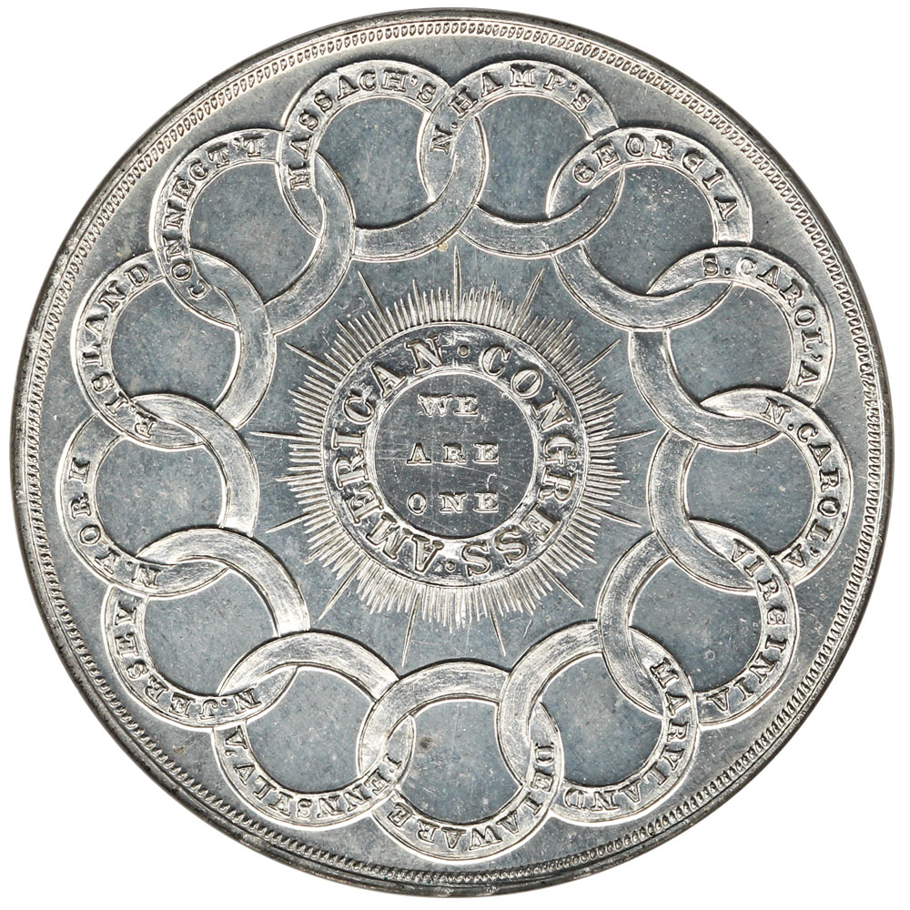 image for: 1962 (Dated 1776) Continental Dollar Restrike  White Metal SC$1 NGC MS65 PL (HK-854  Bowers Strike)