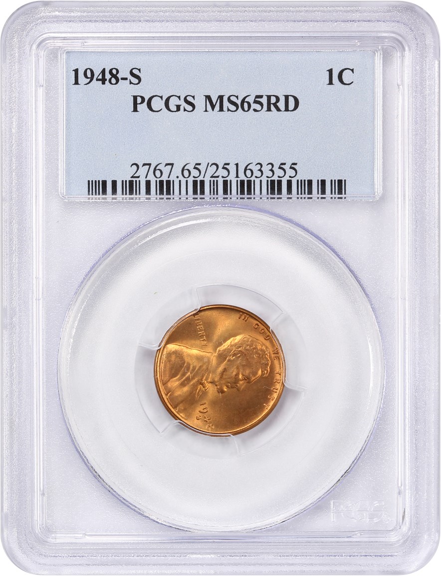 1948-S 1c MS RD MS63 RD CAC thumbnail 23
