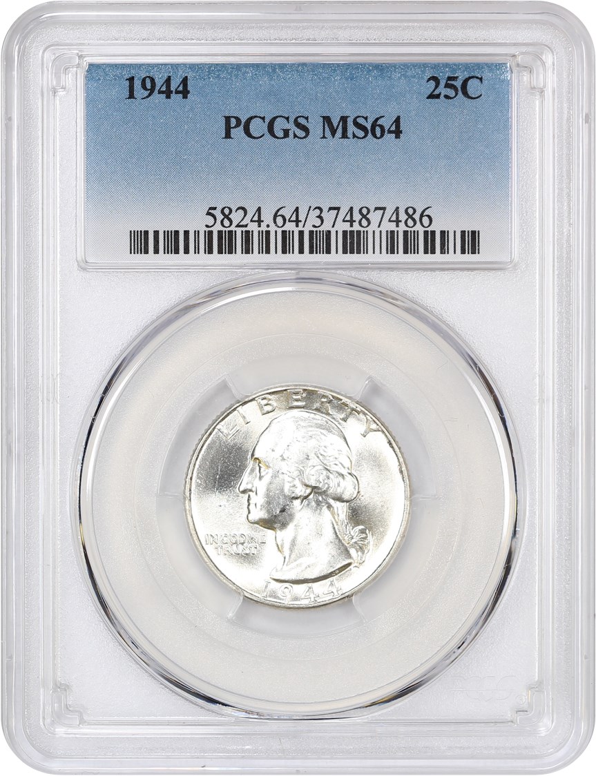 1944 25c MS64 CAC thumbnail 3