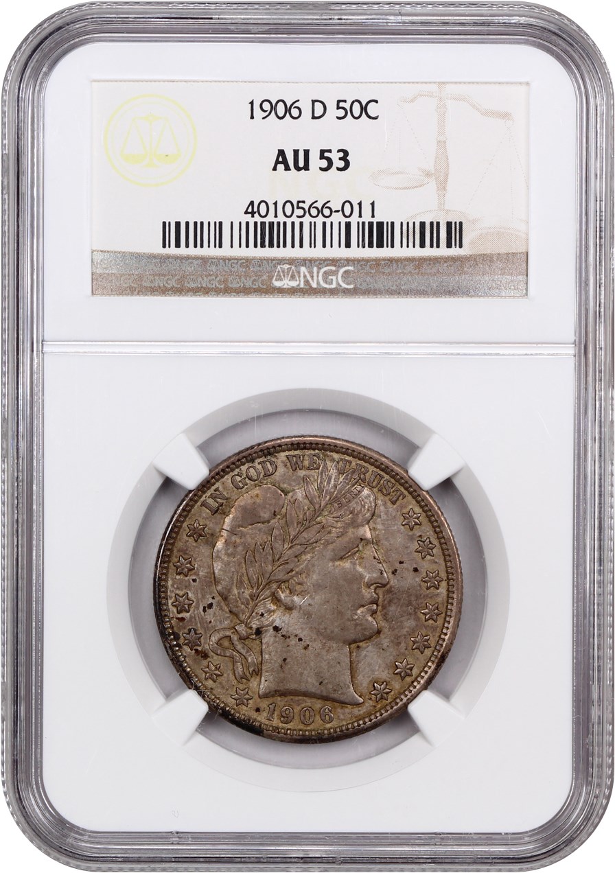 1906-D 50c AU53 thumbnail 3